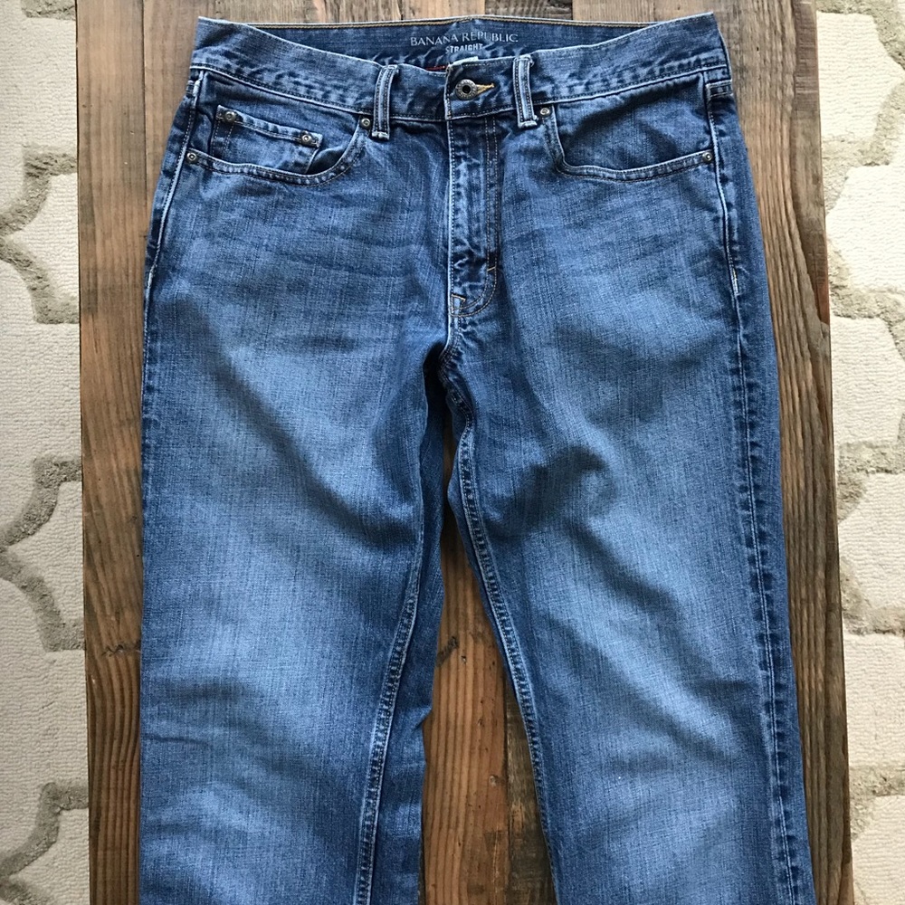 Banana Republic Men’s Straight Jeans 32x32 - Picture 3 of 6